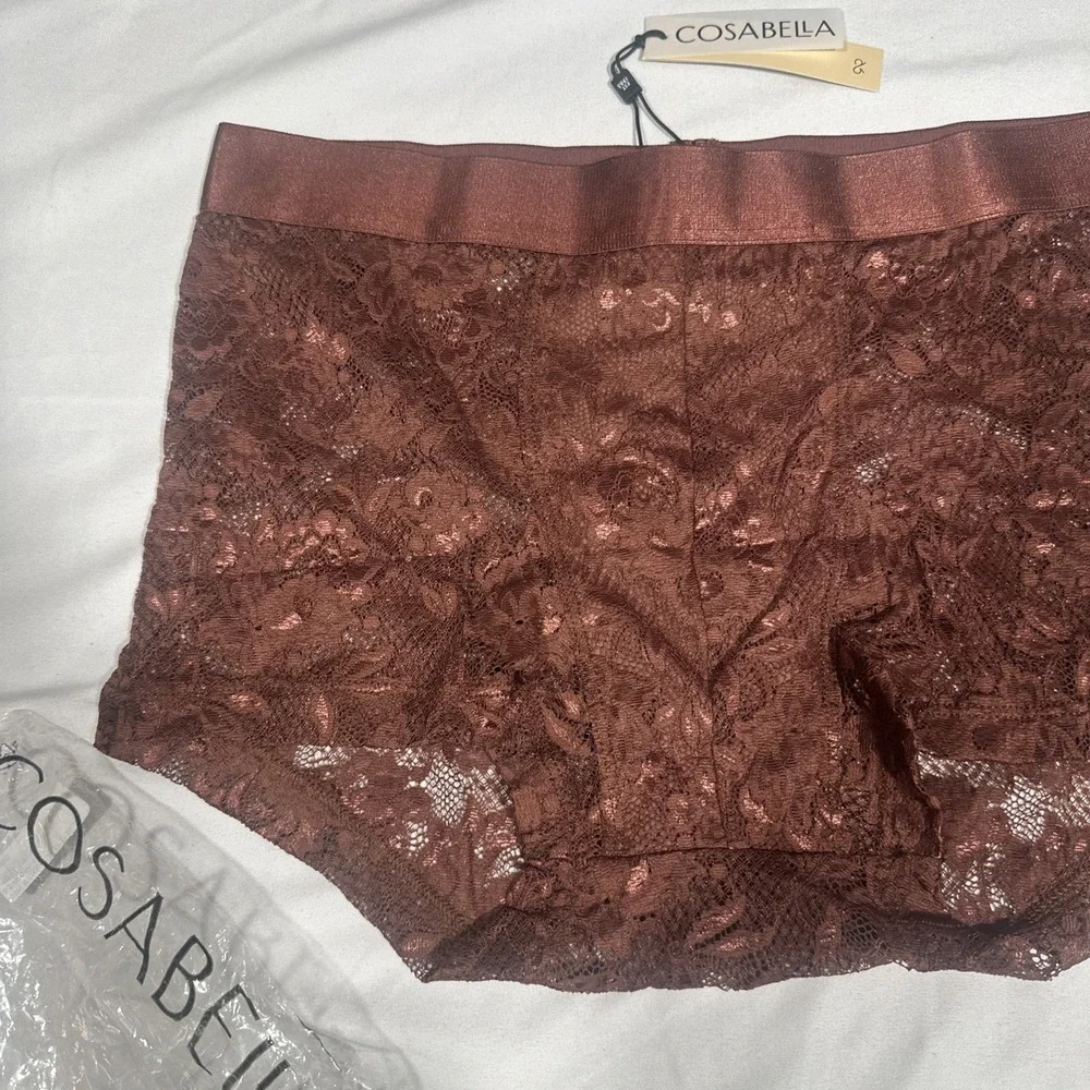 NWT Cosabella [ Men Small ] Never Say Never Lace Classic Trunk Brief T2232